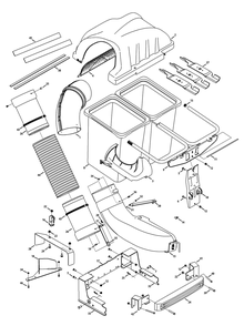 General Assembly Diagram and Parts List for 19A70034 (54Inch-RZTL/S-100)(2013) Cub Cadet Lawn Tractor